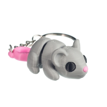 Mysz szara - brelok do kluczy